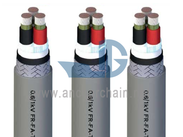 كابل الكهرباء والإضاءة للسفينة FA TPYCY 0.61KV