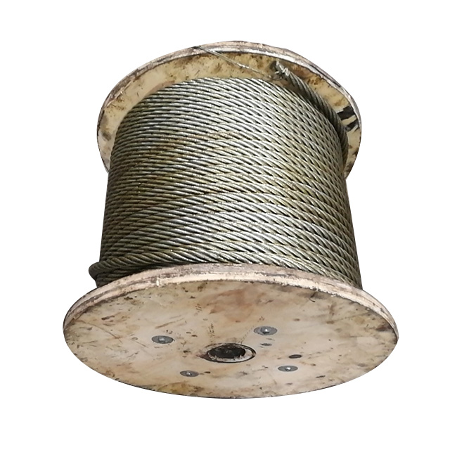 حبل أسلاك الفولاذ المجلفن 6x36WS + IWRC (6x36WS + FC)