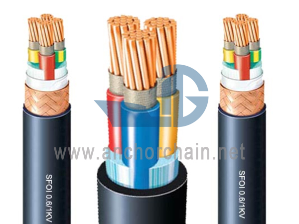 كابل الكهرباء المقاوم للحريق على ظهر السفينة SFOI 0.61KV